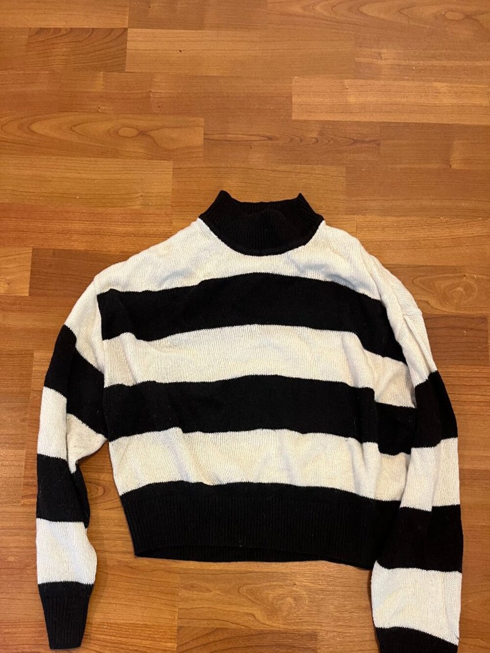 Cropped Striped Sweater
